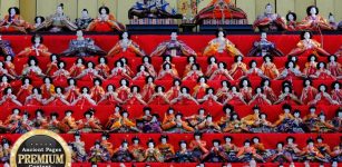 Hina Matsuri Festival - Sending Dolls In Boats Into The Ocean To Celebrate Girl's Day In Japan - Ancient Shinto Tradition