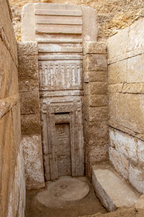Ancient Tomb With A Massive False Door Belonging To Prince Waser-If-Re Unearthed In Saqqara, Egypt Ancient Tomb With A Massive False Door Belonging To Prince Waser-If-Re Unearthed In Saqqara, Egypt