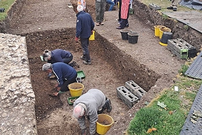 Remains Of Tower That Defended Chichester's Castle Built After The Norman Conquest Of England - Unearthed Remains Of Norman-Era Defensive Tower Unearthed In Chichester