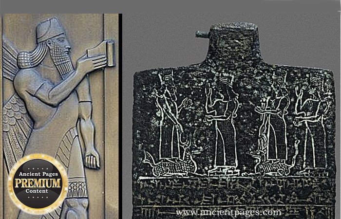 Mesopotamian God Nabu Inscribed The Human Fates Determined By The Gods