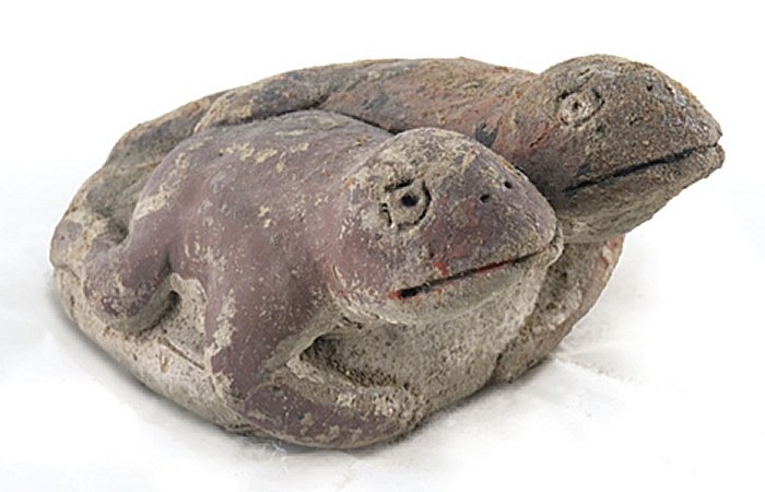 3,800-Year-Old Two-Headed Toad Figurine With Messages To Future Generations Discovered At Vichama, Peru 3,800-Year-Old Two-Headed Toad Figurine With Messages To Future Generations Discovered At Vichama, Peru