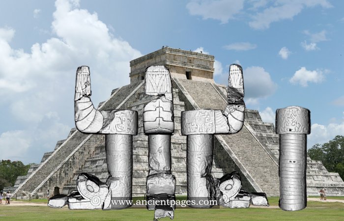 3D Reconstruction Of The Serpent Column At Chichen Itza's El Castillo 3D Reconstruction Of The Serpent Column At Chichen Itza's El Castillo