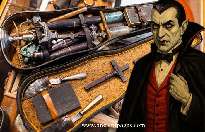 Unusual Vampire Hunting Kit Donated To The Medical University Of Wrocław, Poland Unusual Vampire Hunting Kit Donated To The Medical University Of Wrocław, Poland