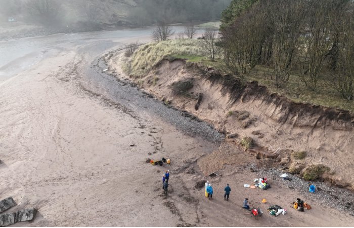 Rare 2,000-Year-Old Footprints Discovered On A Beach In Angus, Scotland Rare 2,000-Year-Old Footprints Discovered On A Beach In Angus, Scotland