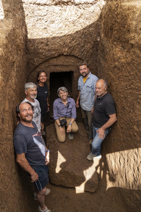 Rare Sealed Etruscan Tomb Unearthed At The San Giuliano Necropolis Rare Sealed Etruscan Tomb Unearthed At The San Giuliano Necropolis