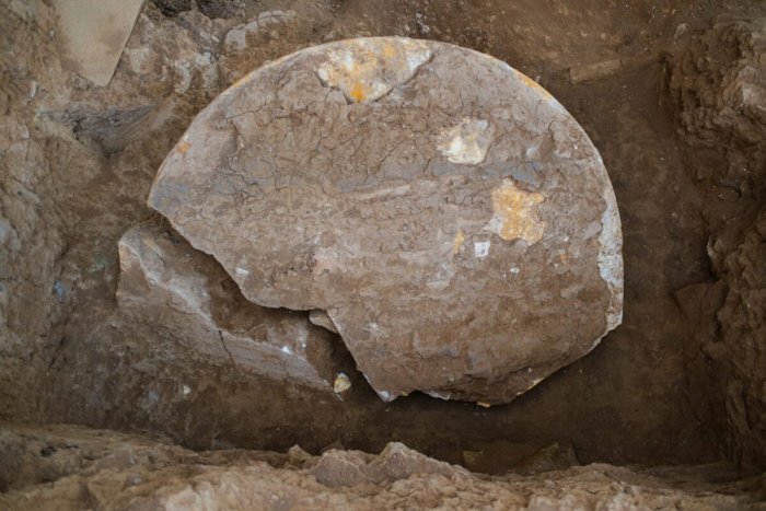 Massive 2,600‑Year‑Old Marble Stele Discovered At Nineveh's Shamash Gate Massive 2,600-Year-Old Marble Stele Discovered At Nineveh's Shamash Gate